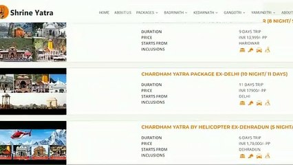 Shrine Yatra Offer More Pilgrimage Travel Package In India