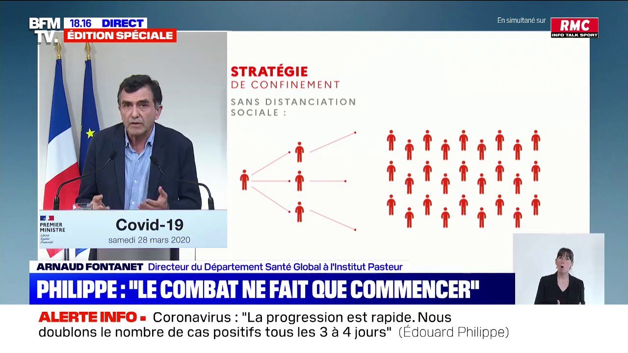 Arnaud Fontanet (épidémiologiste): "il y a deux manières d'aider les services de réanimation: l'application des mesures barrières (...) et la distanciation sociale"