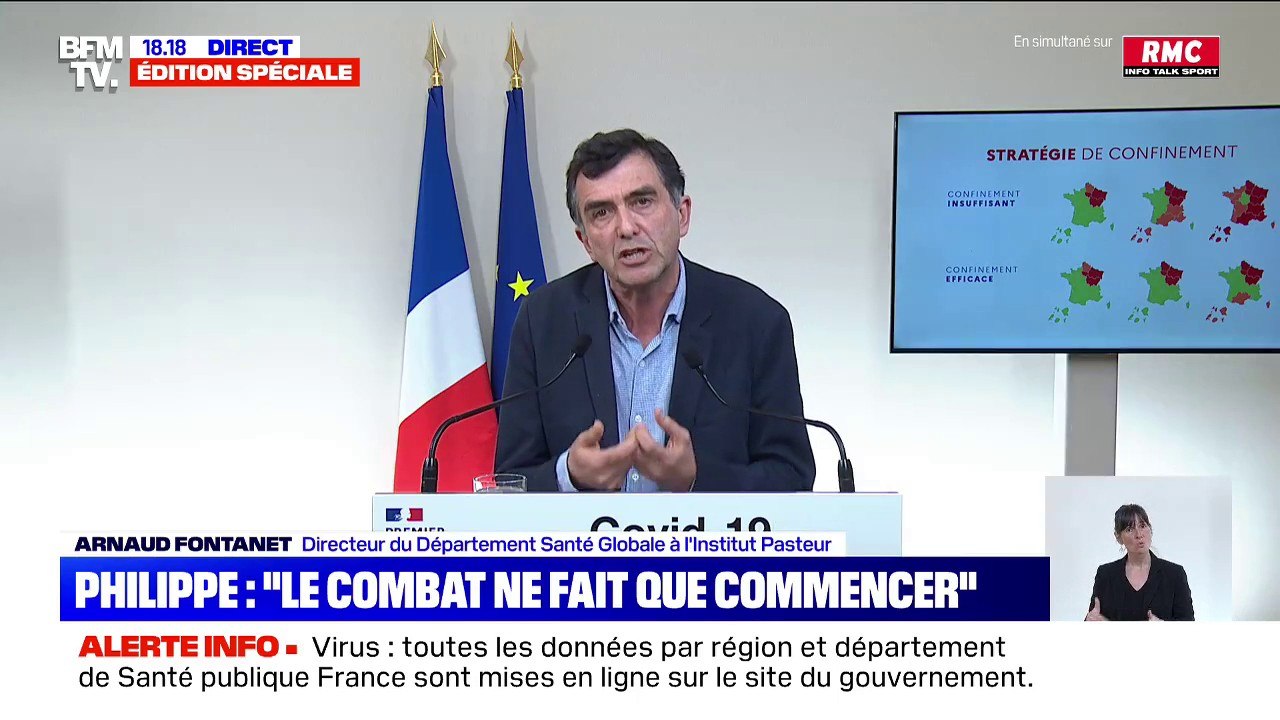 Selon le professeur Arnaud Fontanet, "nous verrons l'impact du confinement, nous l'espérons, en fin de semaine prochaine"