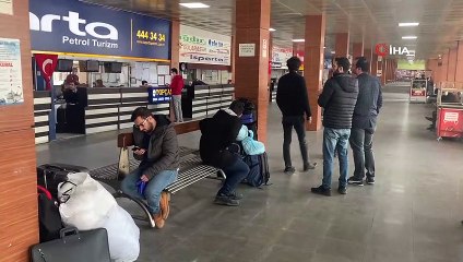 Isparta Otogarı’na gelen yolcular geri gönderildi