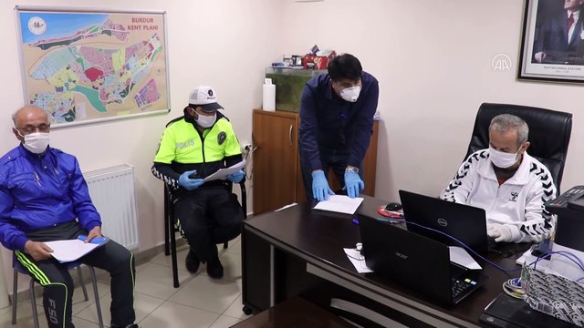 Otogarlarda koronavirüs tedbirleri - BURDUR