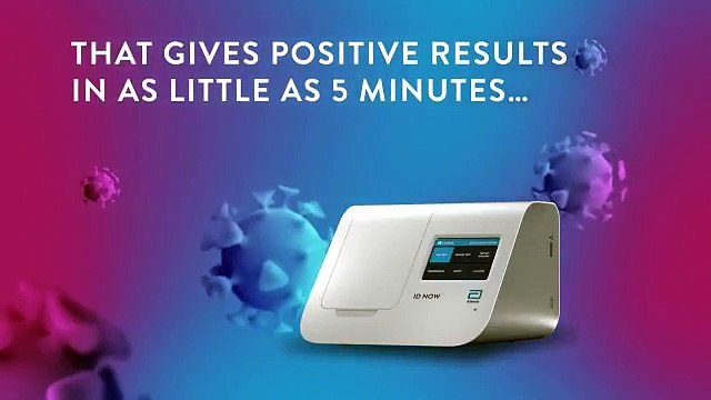 The Abbott is launching a new #COVID19 test that will deliver positive results in 5 min & negative results in 13 min.