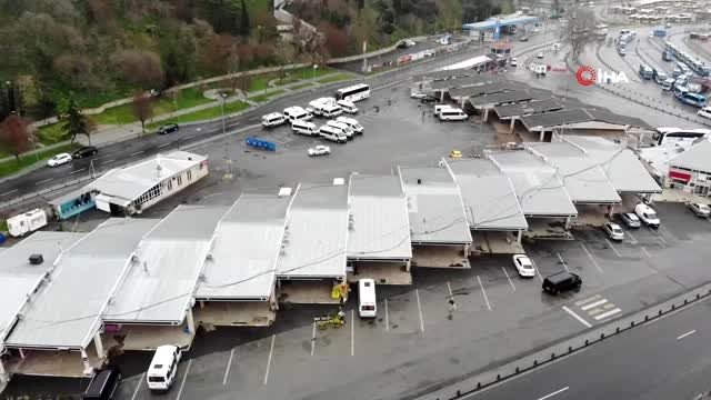 Harem Otogarı Koronavirüs salgını nedeniyle faaliyetlerini durdurdu