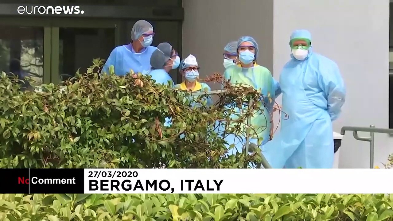 Russische Spezialisten desinfizieren Seniorenheim in Italien