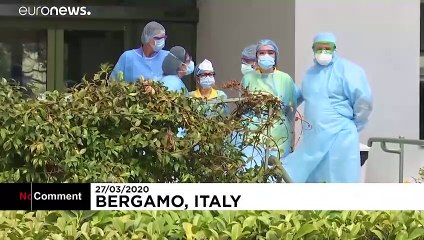 شاهد: خبراء من علم الأوبئة الروس يقومون بتطهير مواقع في بيرغامو الإيطالية
