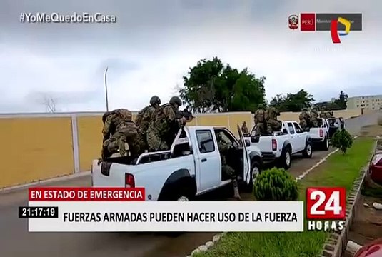 Estado de emergencia: Fuerzas Armadas pueden hacer uso de la fuerza