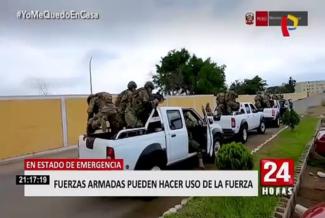 Estado de emergencia: Fuerzas Armadas pueden hacer uso de la fuerza