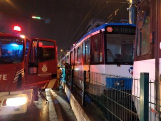 Topkapı- Mescid-i Selam Tramvayı'nda yangın