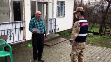 Jandarmanın yaşlı ve hastalara desteği sürüyor - ELAZIĞ