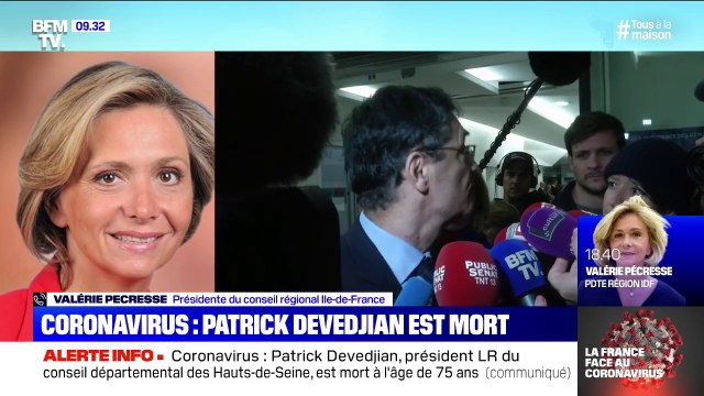 Coronavirus: J'ai ressenti une immense tristesse en apprenant la nouvelle , Valérie Pécresse réagit à la mort de Patrick Devedjian