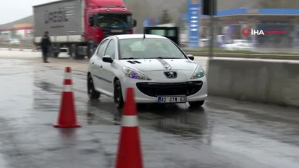 Şehir dışından gelenlere dezenfektanlı önlem