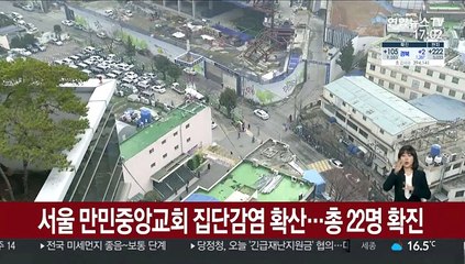 서울 만민중앙교회 집단감염 확산…총 22명 확진