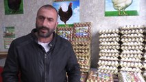 Fedakar sağlık çalışanlarına bir destek de organik yumurta üreticisinden - ERZURUM