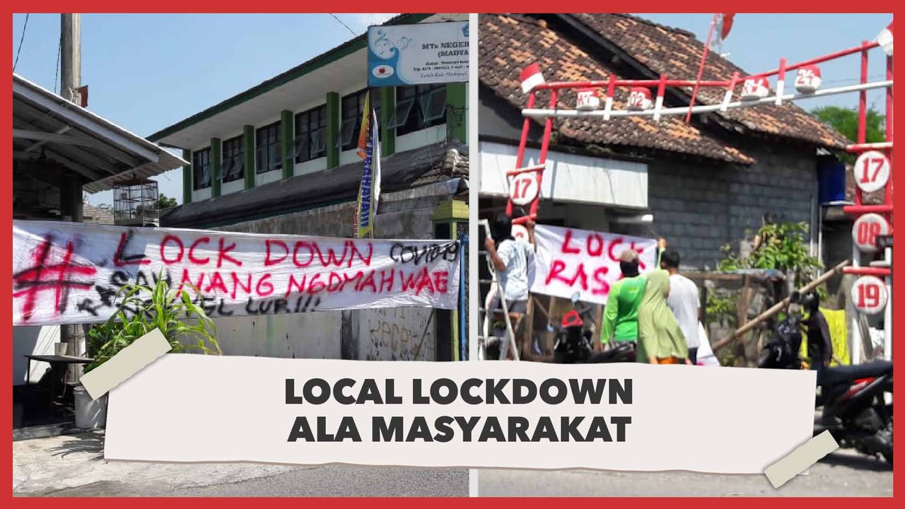 Poster Lockdown Daerah di Indonesia