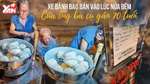 Xe bánh bao bán vào lúc nửa đêm của ông bà cụ gần 70 tuổi