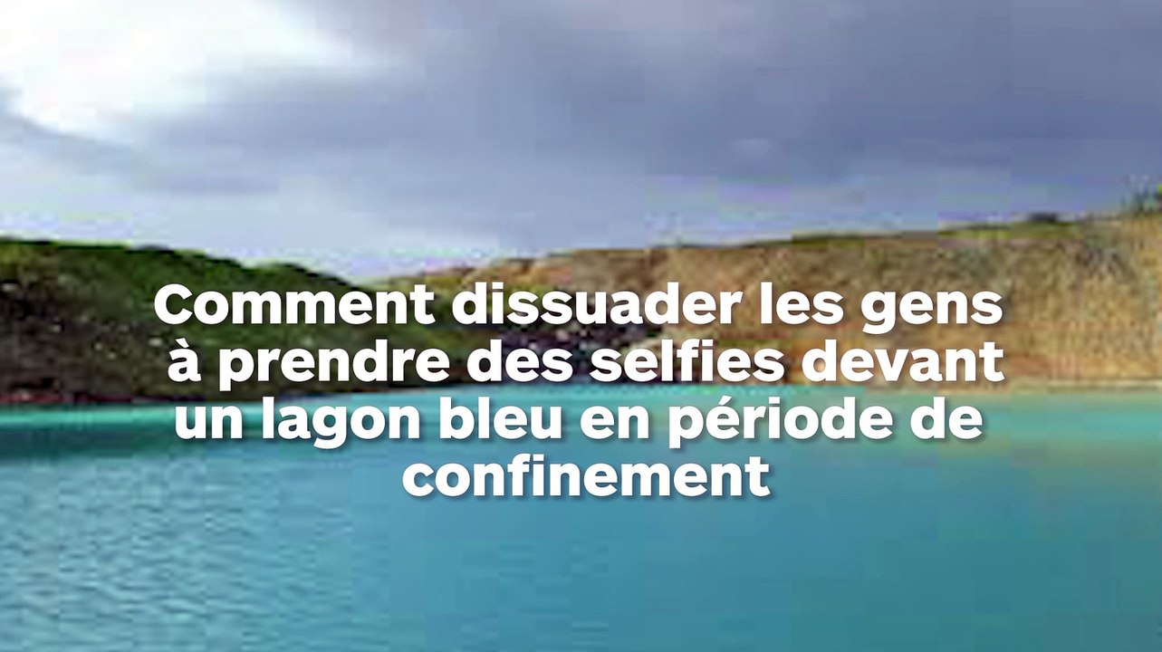 Les policiers colorent un lagon bleu en noir pour dissuader les touristes