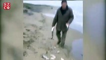 Kıyıya vuran balıklar için isyan etti! Bu katliamı durdurun