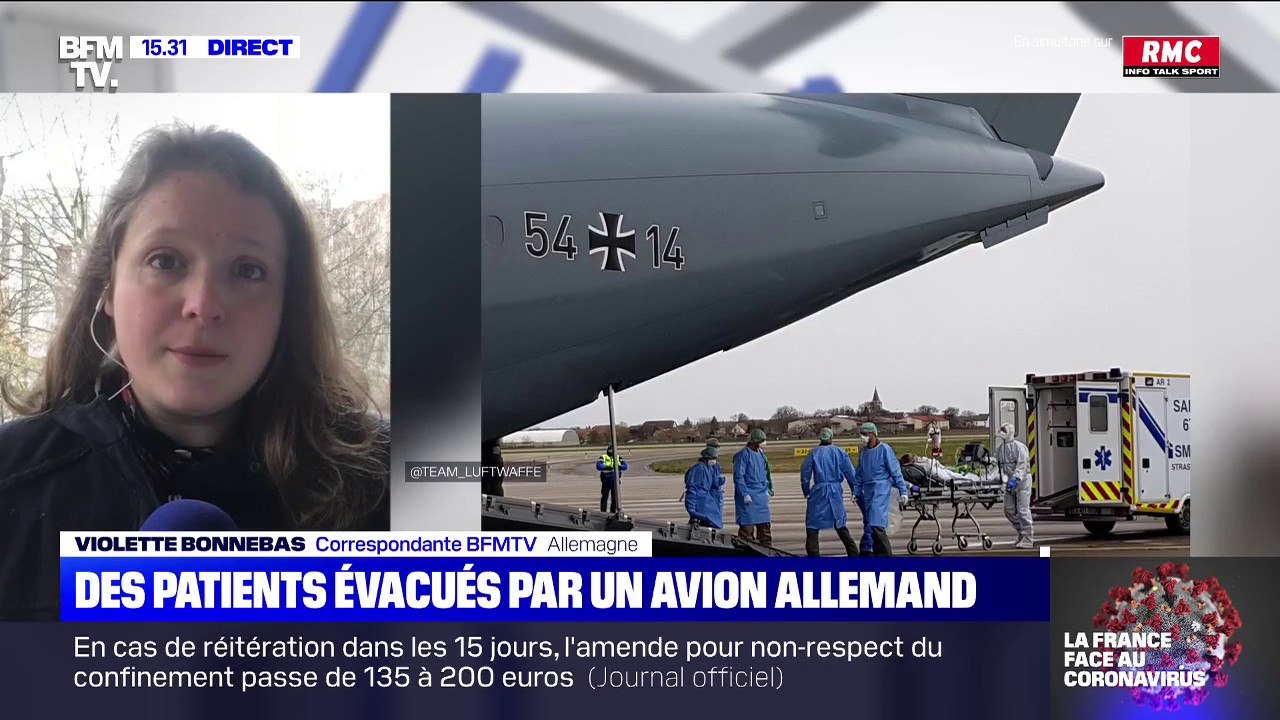 Coronavirus: des patients alsaciens évacués par un avion allemand