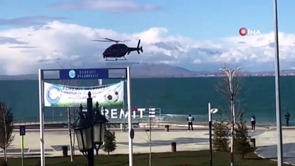 Turizm ilçesi Edremit’te helikopter destekli denetim