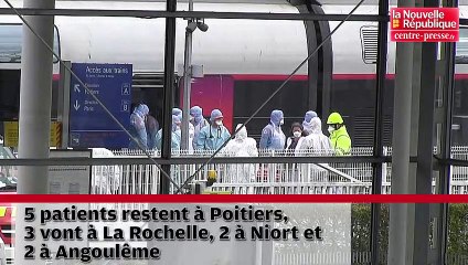 VIDEO. Poitiers : Coronavirus, 12 patients du Grand-Est arrivés en gare du Futuroscope