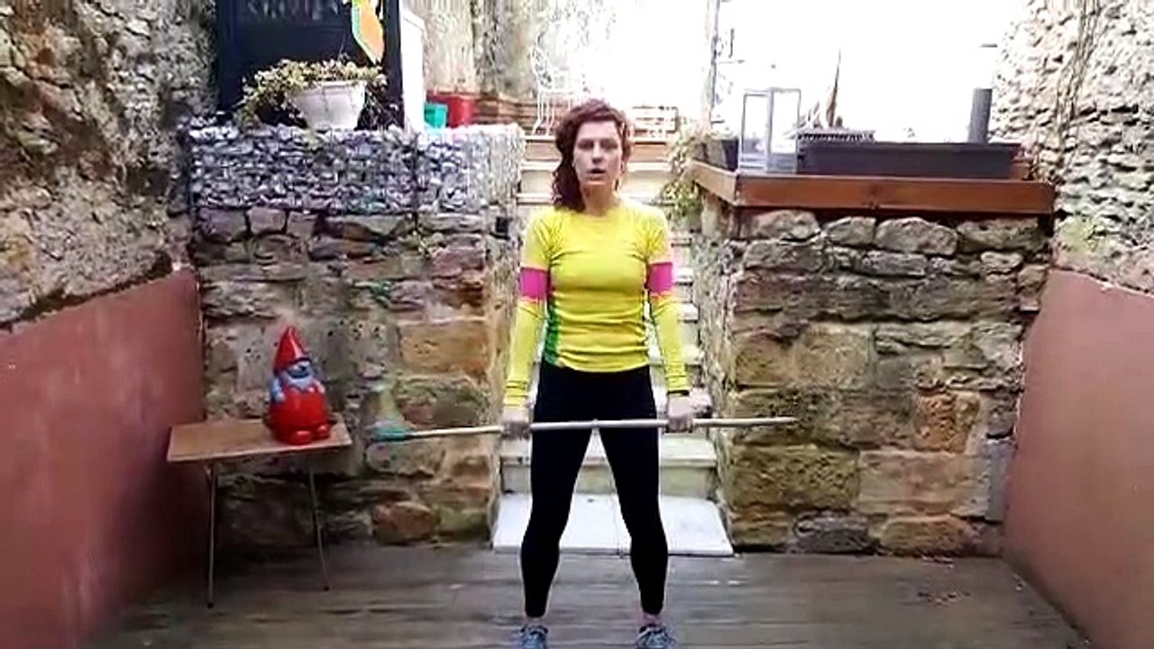 Faire de l'exercice avec un bâton