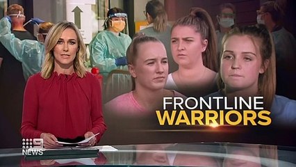 Coronavirus: Nurses afraid to go home to avoid spread | Nine News Australia