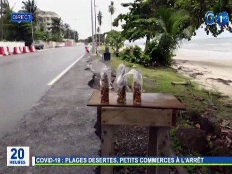 RTG / Covid 19 - Plages désertes, petits commerces tous à l’arrêt