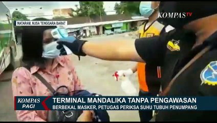 Hanya Berbekal Masker, Petugas Terminal Kesulitan Memeriksa Penumpang Karena Tak Ada Dinkes