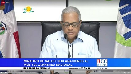 Ministro de salud, declaración es los medios y ciudadanos 29-3-2020