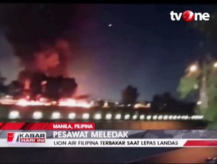 Pesawat Lion Air Filipina Jatuh dan Meledak di Manila