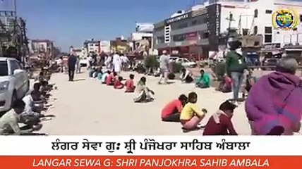 गुरुद्वारा श्री पंजोखड़ा साहिब अंबाला की तरफ से लाखो गरीबों को लंगर