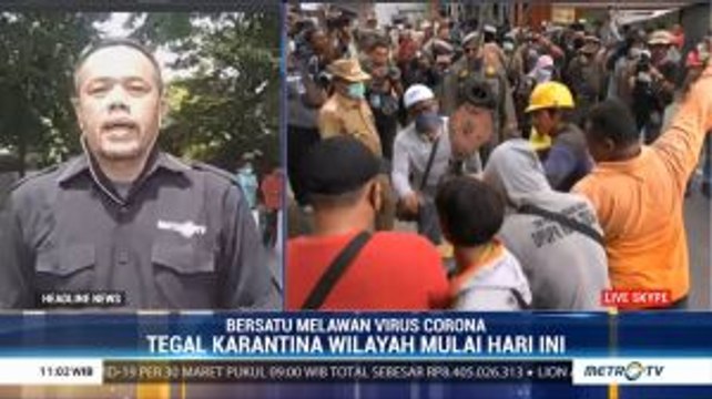 Akses Keluar-Masuk Kota Tegal Ditutup