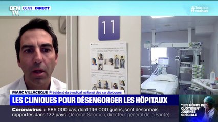 Marc Villaceque, cardiologue, souhaite que les cliniques soient plus utilisées pour désengorger les hôpitaux