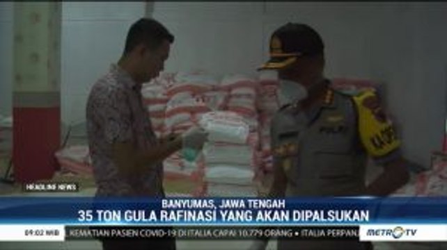 Polresta Banyumas Gerebek Gudang Gula Pasir Palsu