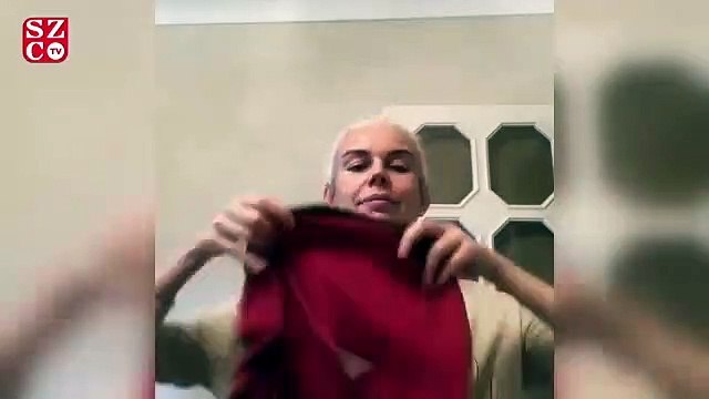 İpek Tanrıyar erkek iç çamaşırından maske yaptı