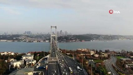 15 Temmuz Şehitler Köprüsü'nde koronavirüs etkisi böyle görüntülendi