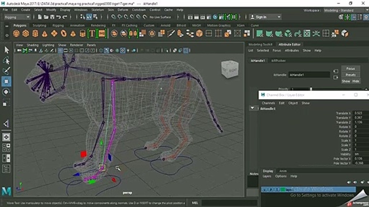 Rigging a Quadruped - Lesson - 2