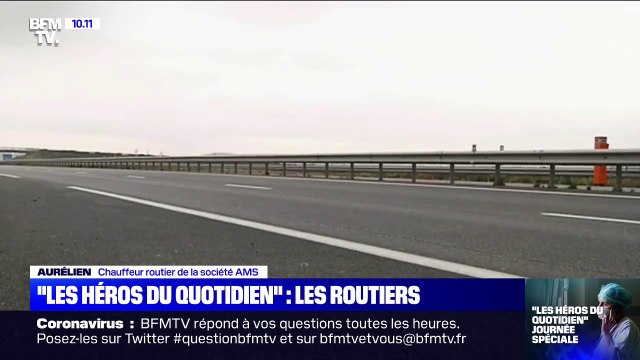 On a l'impression de porter le virus sur soi : Aurélien, chauffeur routier, héro du quotidien