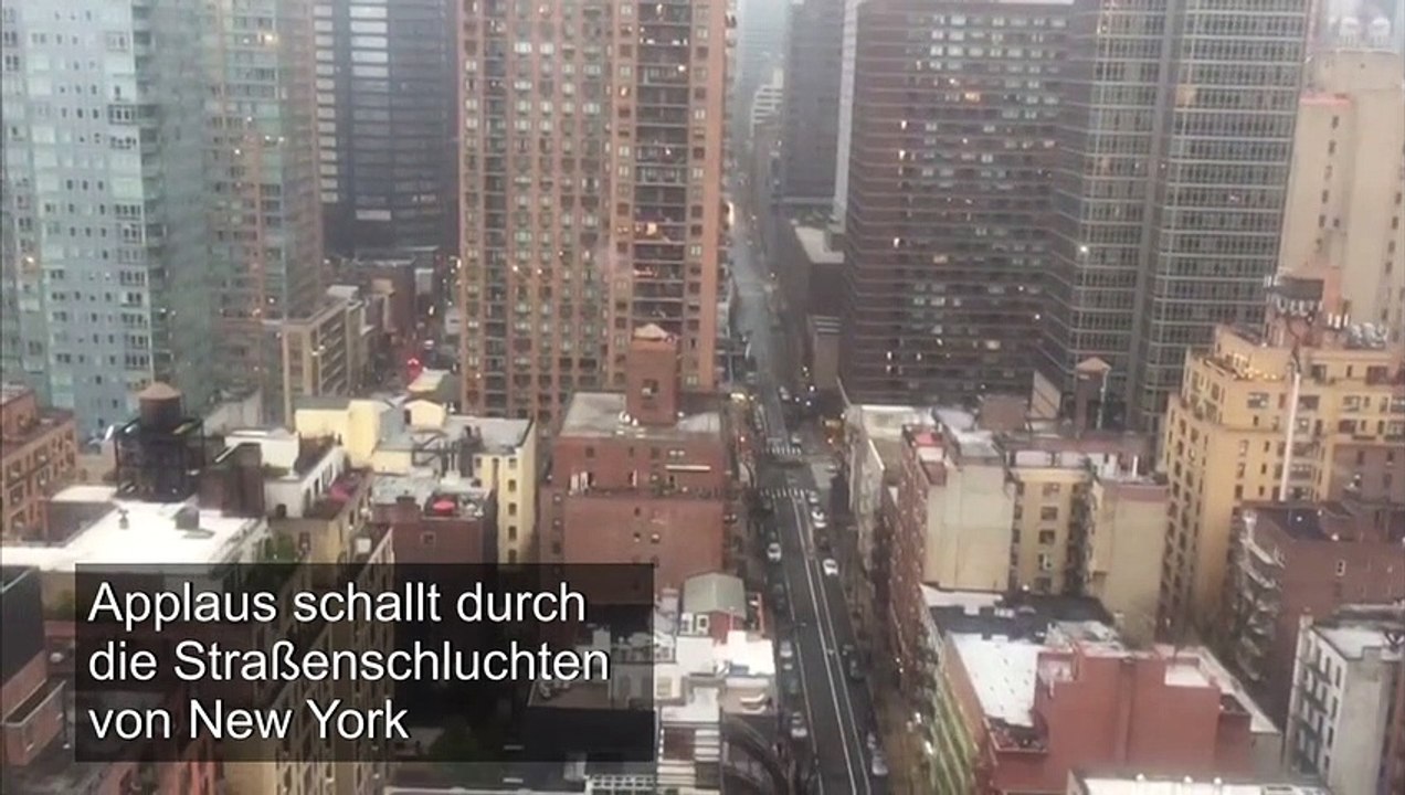 Corona-Krise: New York applaudiert Pflegern und Ärzten