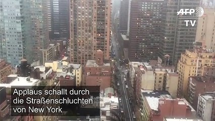 Corona-Krise: New York applaudiert Pflegern und Ärzten