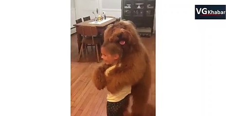 कुत्ते को दो टांग पर खड़ा करके बच्ची ने किया ऐसा जबरदस्त डांस, वायरल हुआ वीडियो