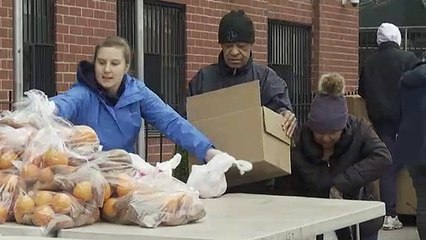 Demand explodes for New York food banks as unemployment rises