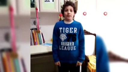 Minik judoculardan 'evde kal, spor yap Türkiye' mesajı