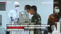 Presiden Joko Widodo memberikan keterangan pers terkait COVID-19 di Istana Bogor.