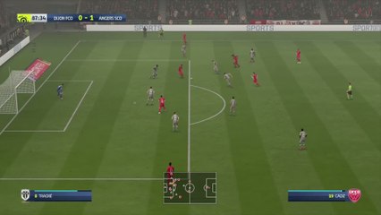 Dijon FCO - Angers SCO sur FIFA 20 : résumé et buts (L1 - 33e journée)
