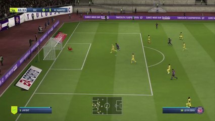 Toulouse FC - FC Nantes sur FIFA 20 : résumé et buts (L1 - 33e journée)