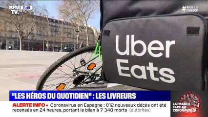 "On a du mal à compenser les pertes": Vincent, livreur et "héros du quotidien"