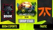 Dota2 - Fnatic vs. BOOM Esports - Game 3 - Group Stage - SEA - ESL One Los Angeles