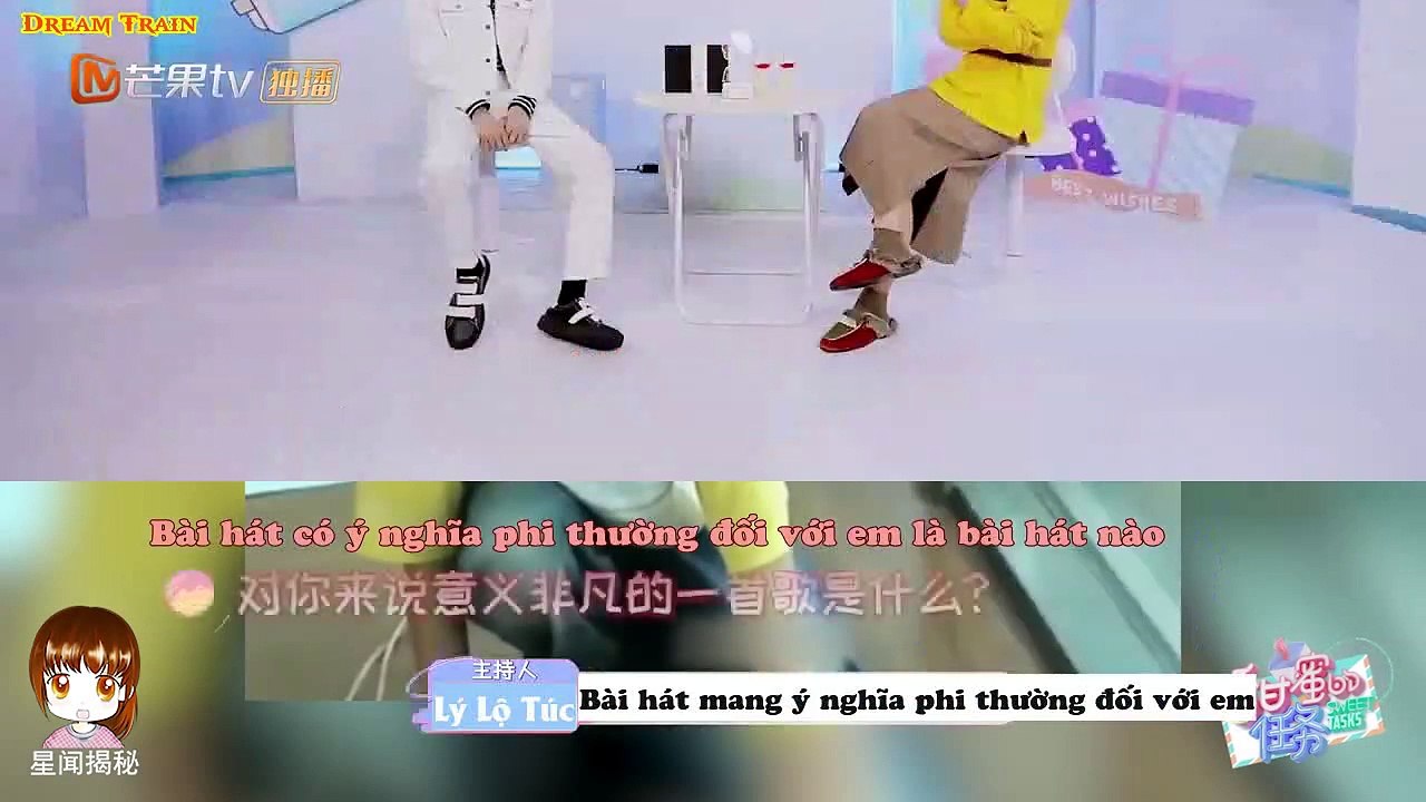 [Vietsub Cut][Vương Tuấn Khải x Nhiệm vụ ngọt ngào] Hỏi nhanh đáp nhanh + Đoán tên bài hát