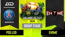 Dota2 - EHOME vs. PSG.LGD - Game 2 - Group Stage - CN - ESL One Los Angeles